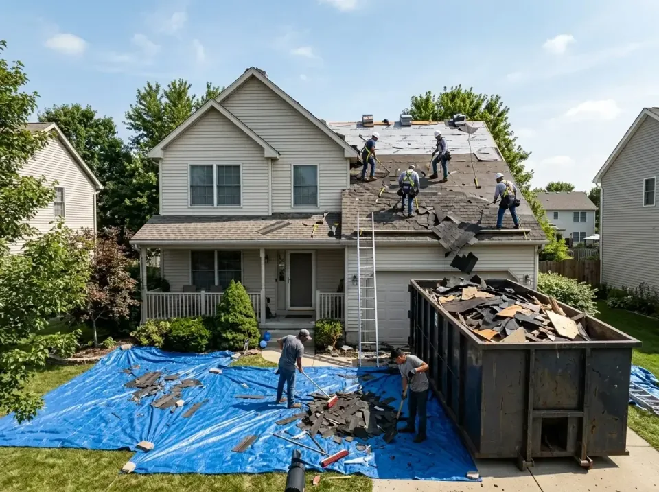 roof-replacement-debris-remova-004 — frequently asked questions, Cheapest Dumpster Rentals in Clemson University, SC
